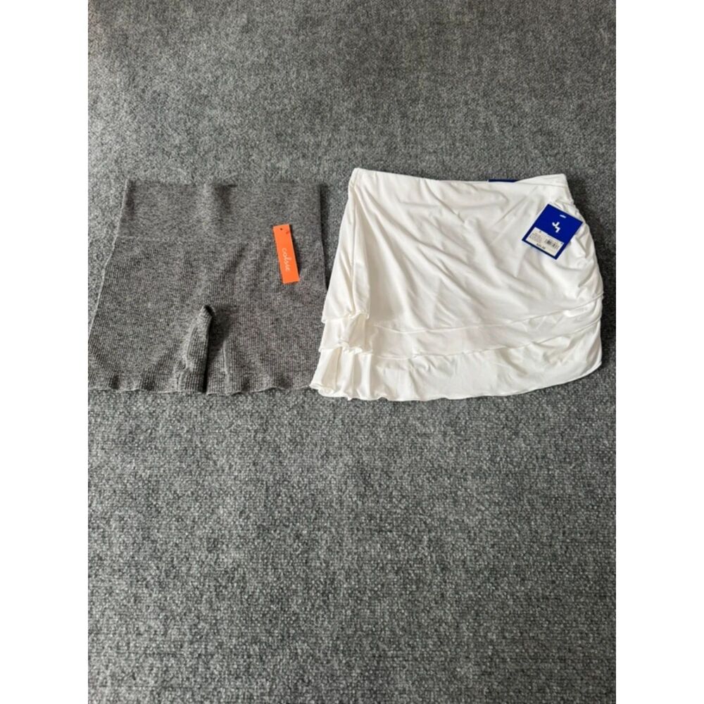 Womens 2 Piece Work Out Bundle Shorts/Skort